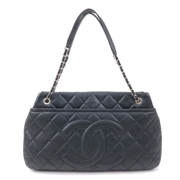 Chanel Matelasse Caviar Skin Chain Tote Bag Shoulder Bag Black