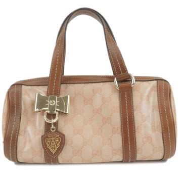 Gucci Hysteria CS Crystal Leather Boston Bag Pink 181485