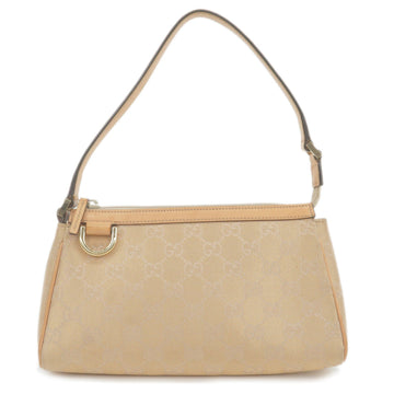 GUCCI Abbey CS Canvas Leather Shoulder Bag Pouch Beige 145750