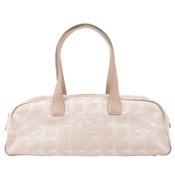 CHANEL New Travel Line Nylon Jacquard Leather Mini Bag A15828