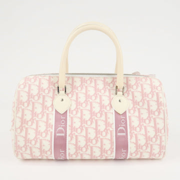 Christian Dior Trotter PVC Patent Leather Rhine Stone Boston Bag Used