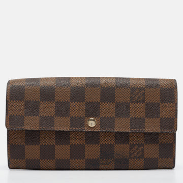 Damier Ebene Canvas Sarah Wallet