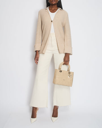 Chanel 99/A Beige Cashmere Long Sleeve igan Size FR 40 (UK 12)