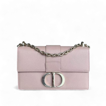 Dior 30 Montaigne Chain Bag - Caviar Grained Calfskin Nude Pink Gold Hardware
