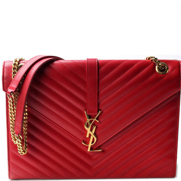 Monogramme Chevron satchel