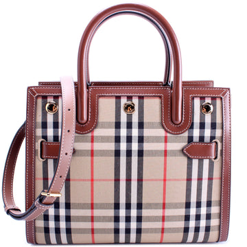 Mini Title Bag Vintage Check/Leather