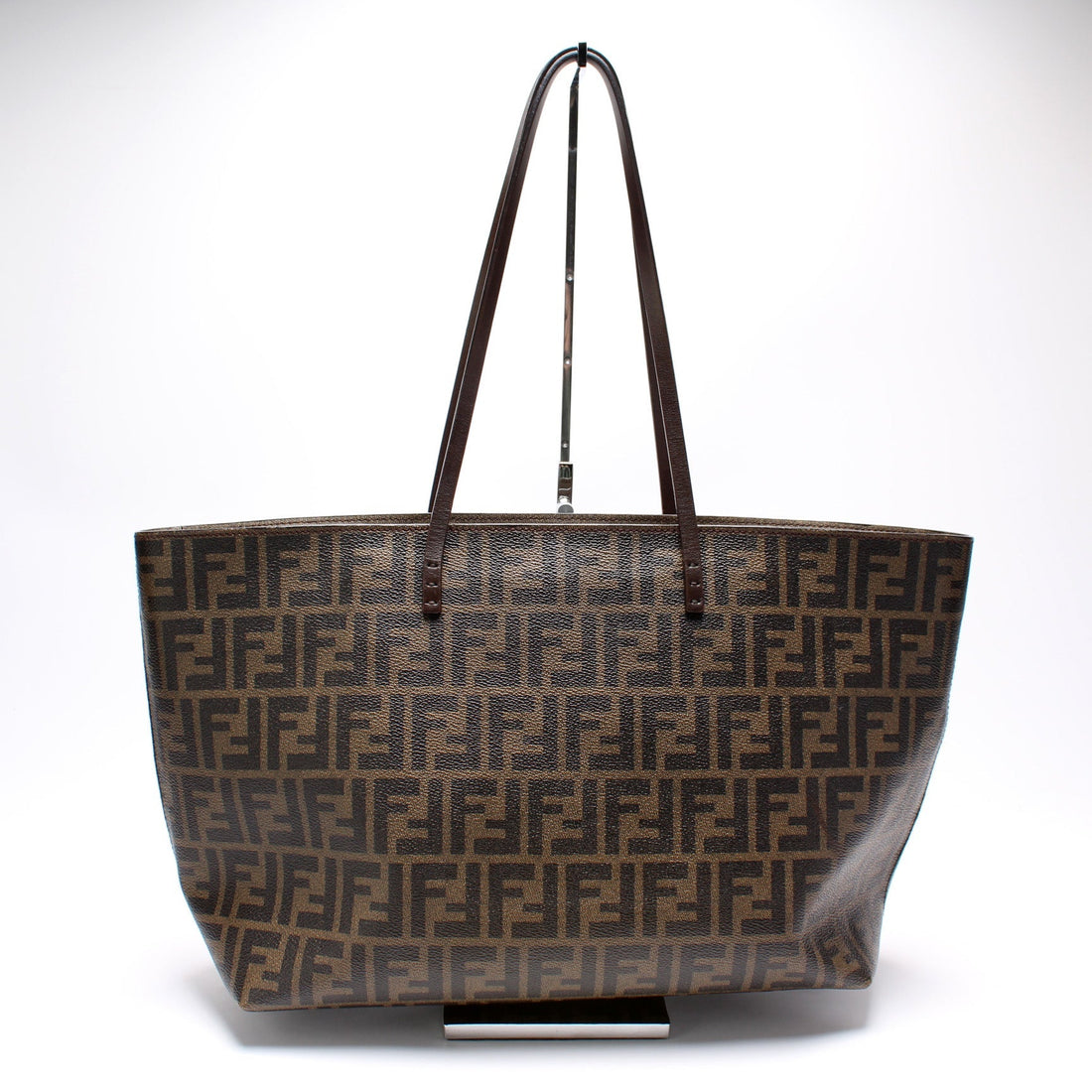 8BH185 Coated Zucca Zip Tote