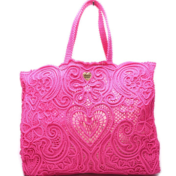 Beatrice Crochet Lace Shopper