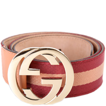 Gucci  Interlocking CS Web Canvas Belt Size /