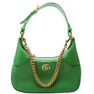 Gucci  Aphrodite Leather Small Shoulder Bag Green