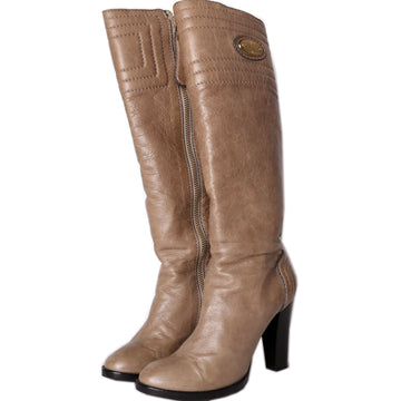 Knee Hight Leather Boots