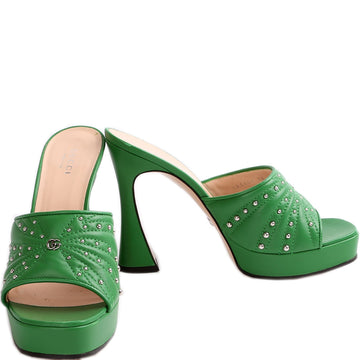 Gucci Studded Platform Sandal Heels Size