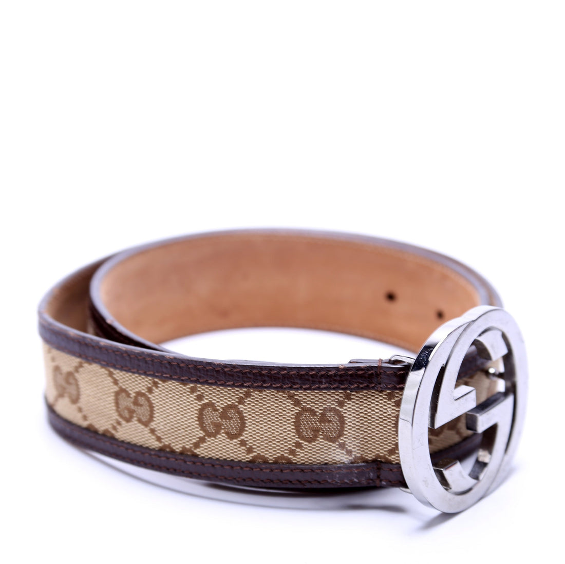Gucci  Interlocking Leather Belt Size / Brown