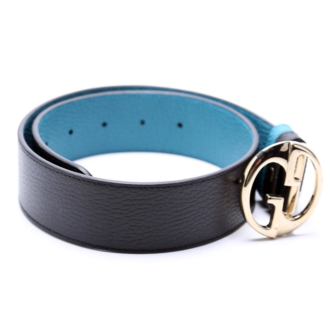 Gucci  Leather Reversible  Belt Size / Black/Blue