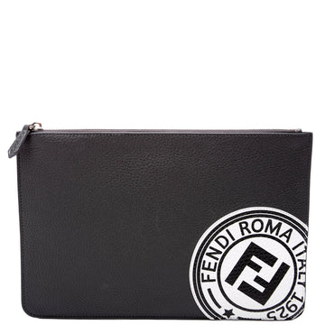 7N0078 FF Roma Clutch Grey
