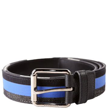 Fife Check Canvas Belt Size 90/36 Black/Blue