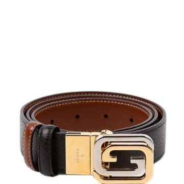 Gucci  -Tone Interlock G Reverse Leather Size /