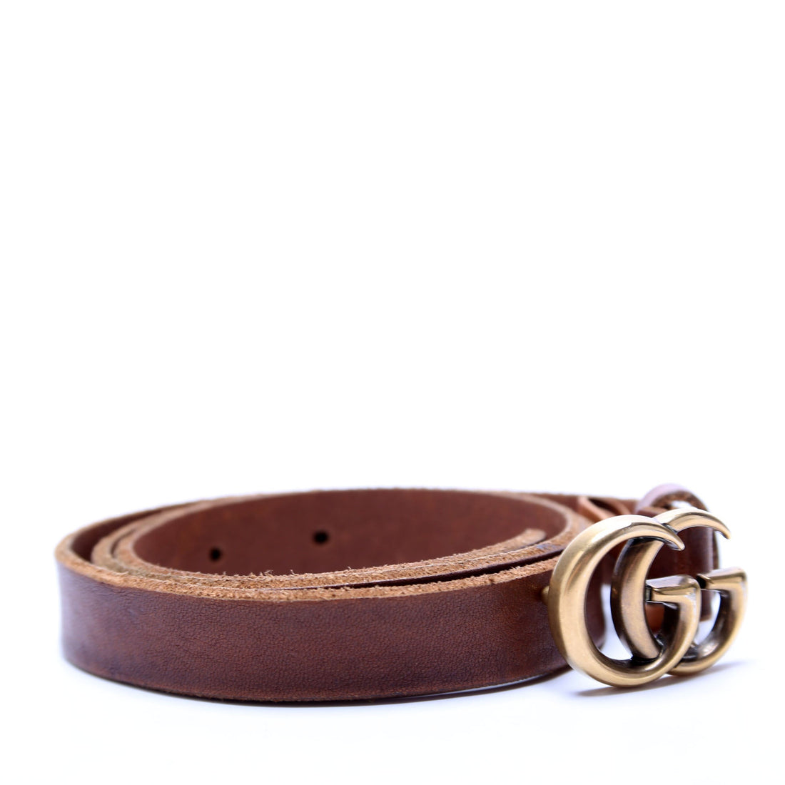 Gucci  CS Marmont Thin Belt Size / Brown