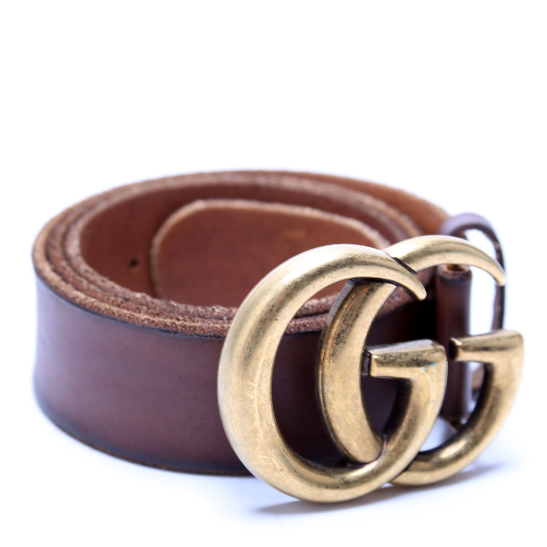 Gucci  Marmont Leather Belt / Brown
