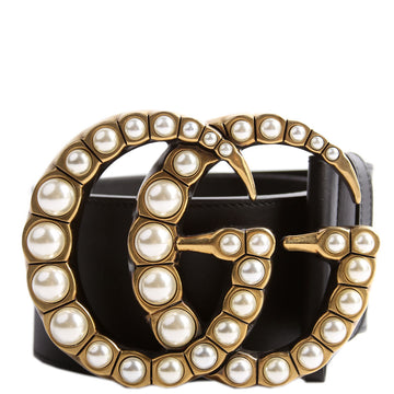 Gucci  Moon Pearl MM Belt Size / Black