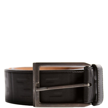 Square Buckle FF Leather Belt 45MM Size 115/56 Black