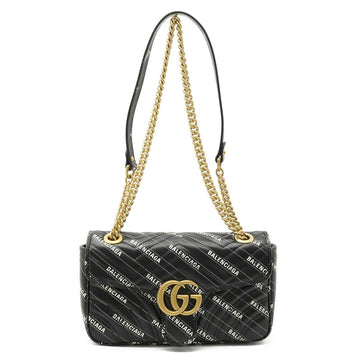 GUCCI BALENCIAGA Balenciaga Collaboration CS Marmont The Hacker Project Small Bag Shoulder Black 443497