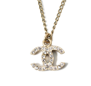 Chanel Necklace/Pendant with Rhinestones and Gold