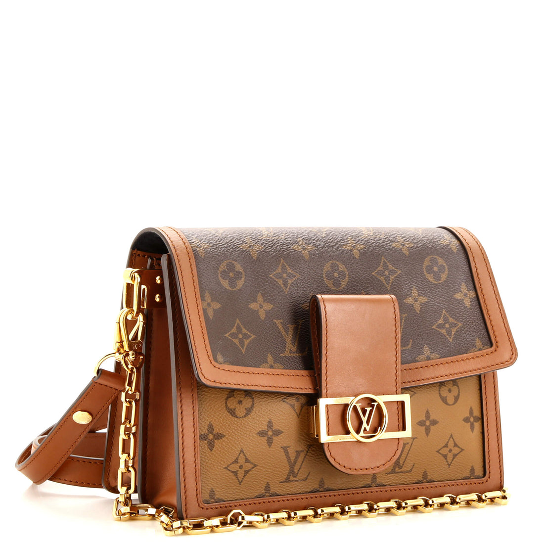 Dauphine Shoulder Bag Reverse Monogram Canvas MM