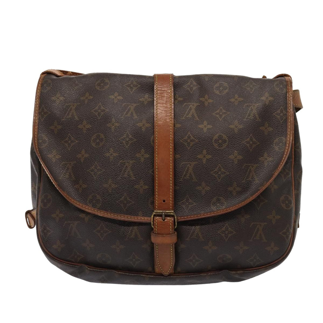 Louis Vuitton Saumur 35  Canvas Shoulder Bag