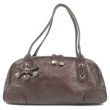 GUCCI Guccissima Leather Shoulder Bag Hand Bag Brown 161720