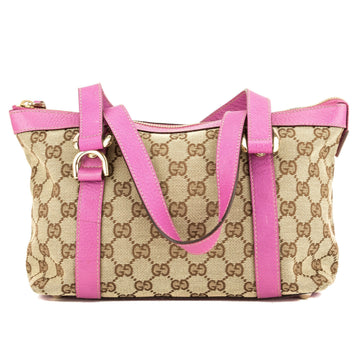 G*G Pink Leather CS Monogram Small Abbey D-Ring Tote (3945012)