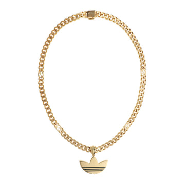 Gucci Adidas Collaborative necklace trophy chain g black 50cm pendant ladies men accessories