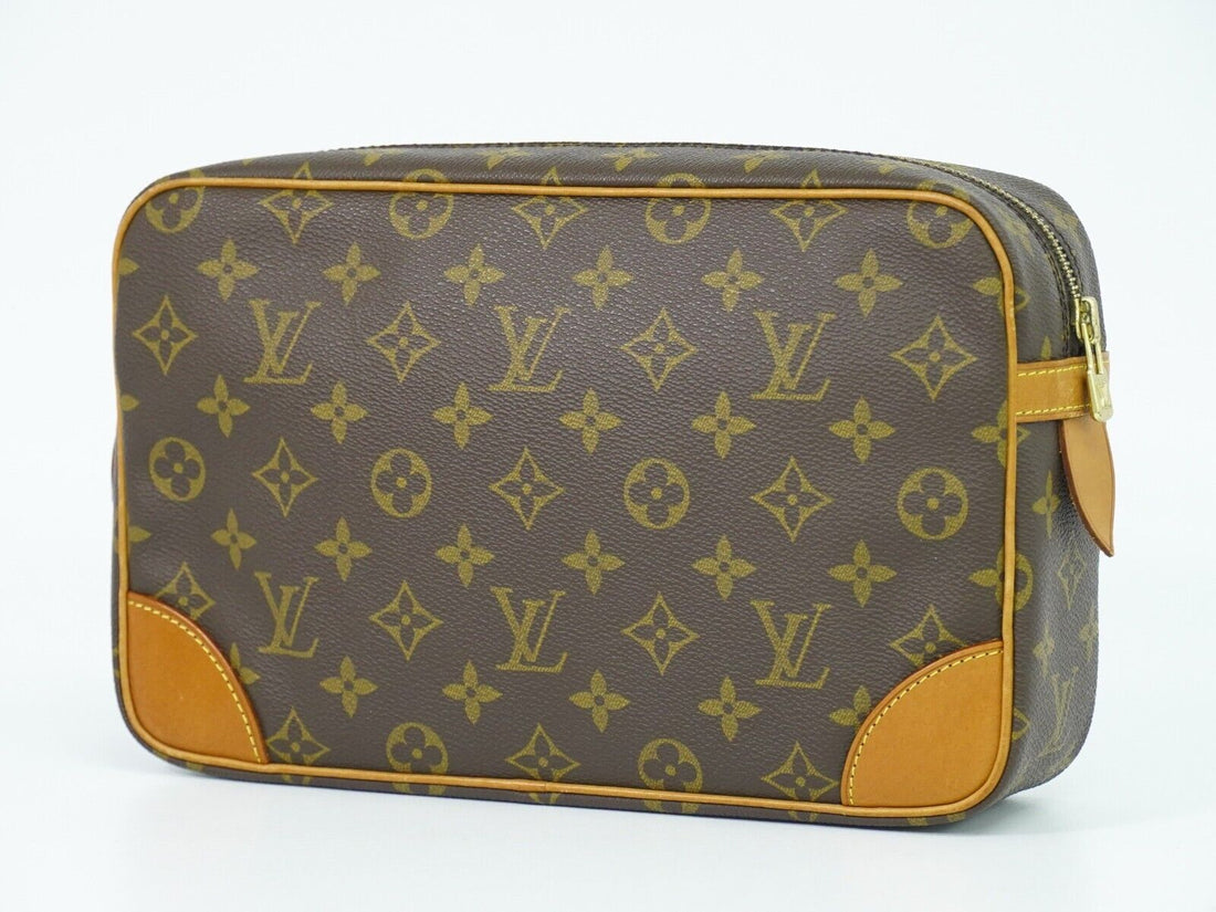 Louis Vuitton Compiegne 28  Canvas Clutch Bag