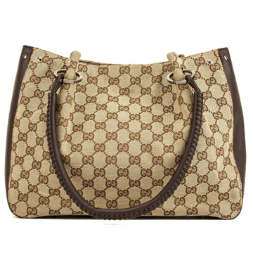 G*G Brown Monogram Tote  (4057019)