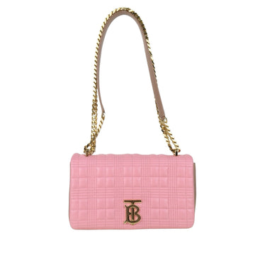 Very Good ( Rank A)?BURBERRY Matrasse Chain Lola Shoulder Bag Pink ?H25063011