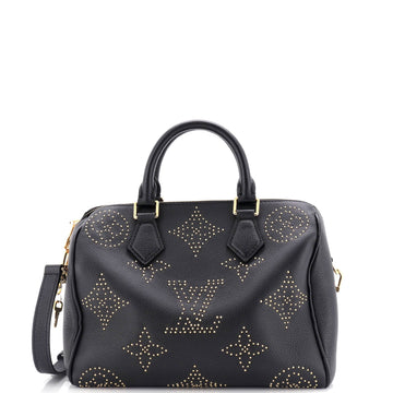 Speedy Bandouliere Bag Studded Monogram Giant Leather 25