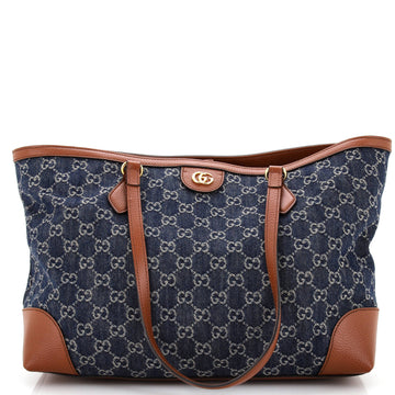 GUCCI Ophidia Shopping Tote GG Denim Medium
