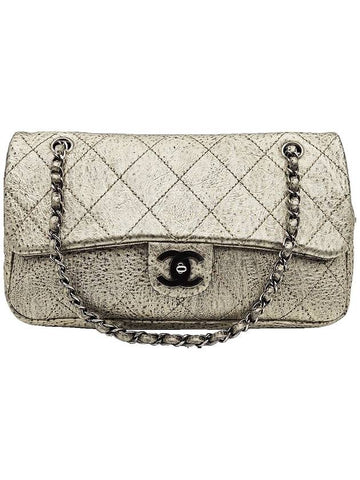 Chanel Metallic Gold Vintage CC Chain Flap Shoulder Bag 11th Chanel