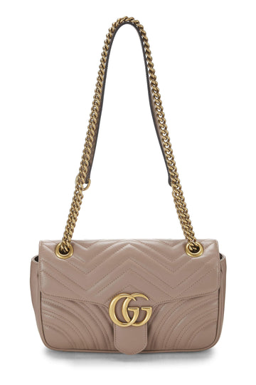 Gucci, Pink Leather CS Marmont Shoulder Bag, Pink