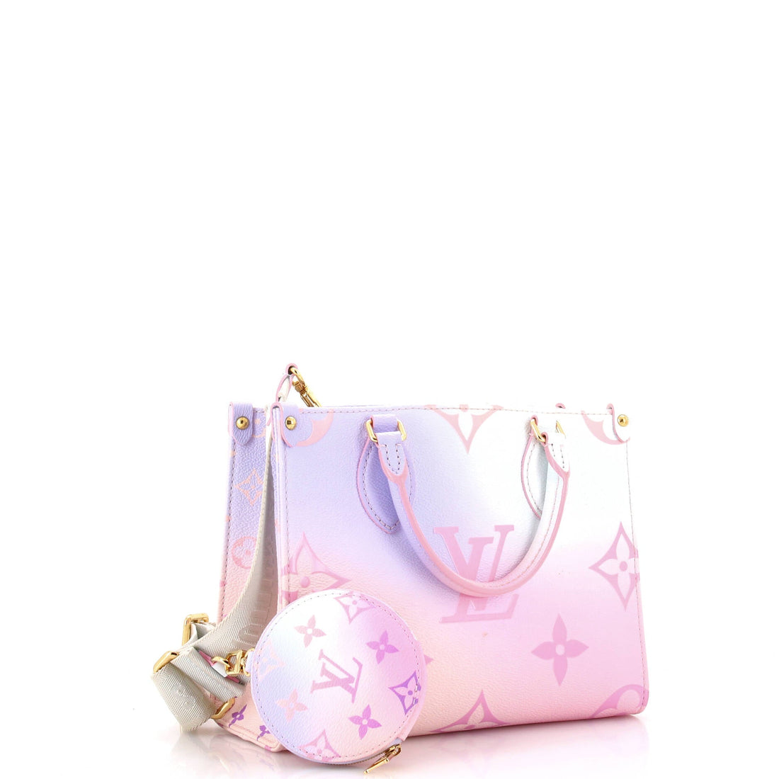 OnTheGo Tote Spring in the City Monogram Giant Canvas PM