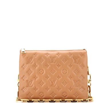 Coussin Bag Monogram Embossed Lambskin PM