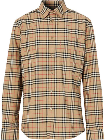 BURBERRY Classic Men's Check Shirt for FW25