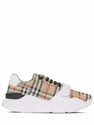 BURBERRY Checkered Design Motif Women's Sneaker