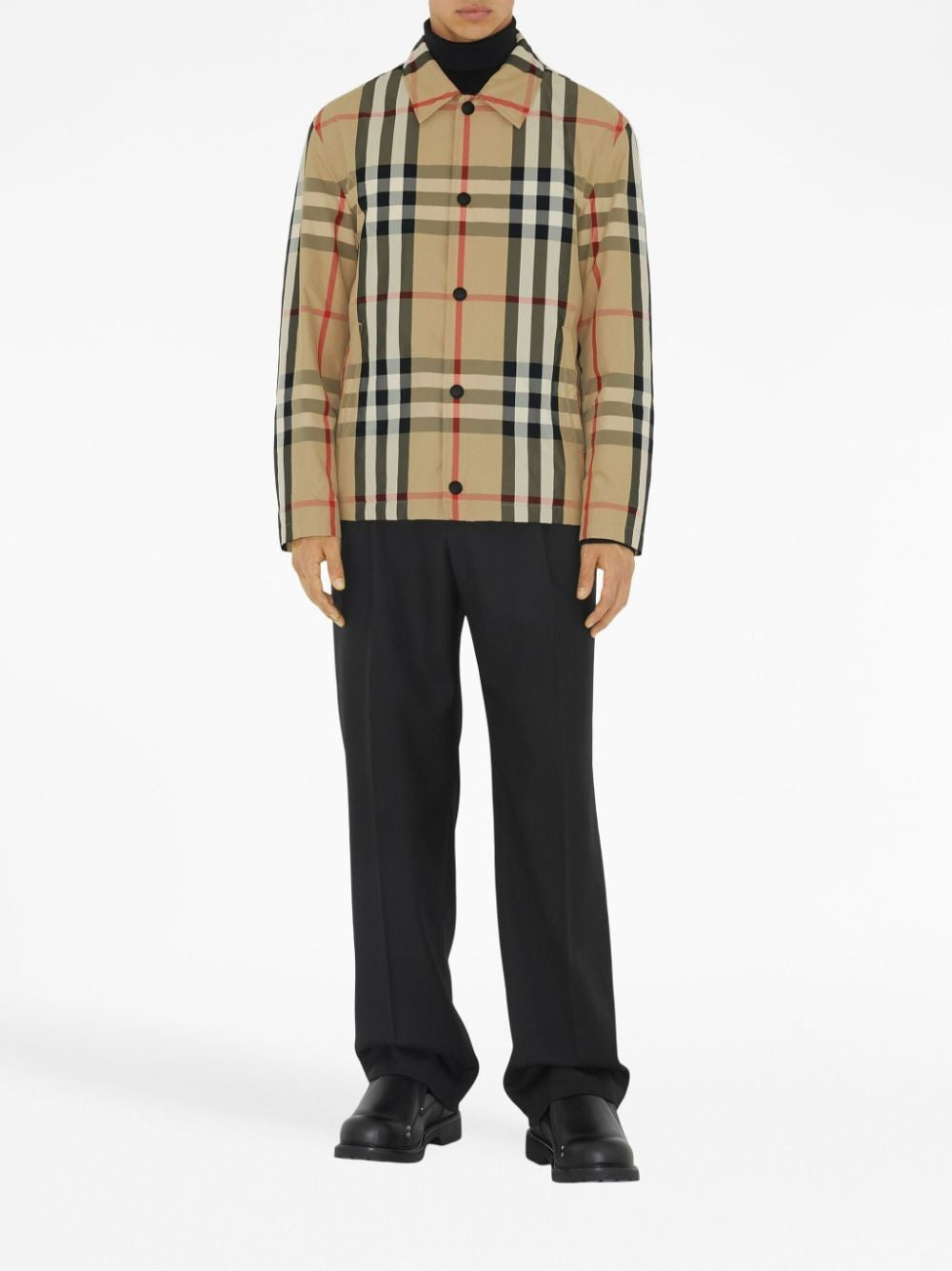 BURBERRY Checkered Design Jacket