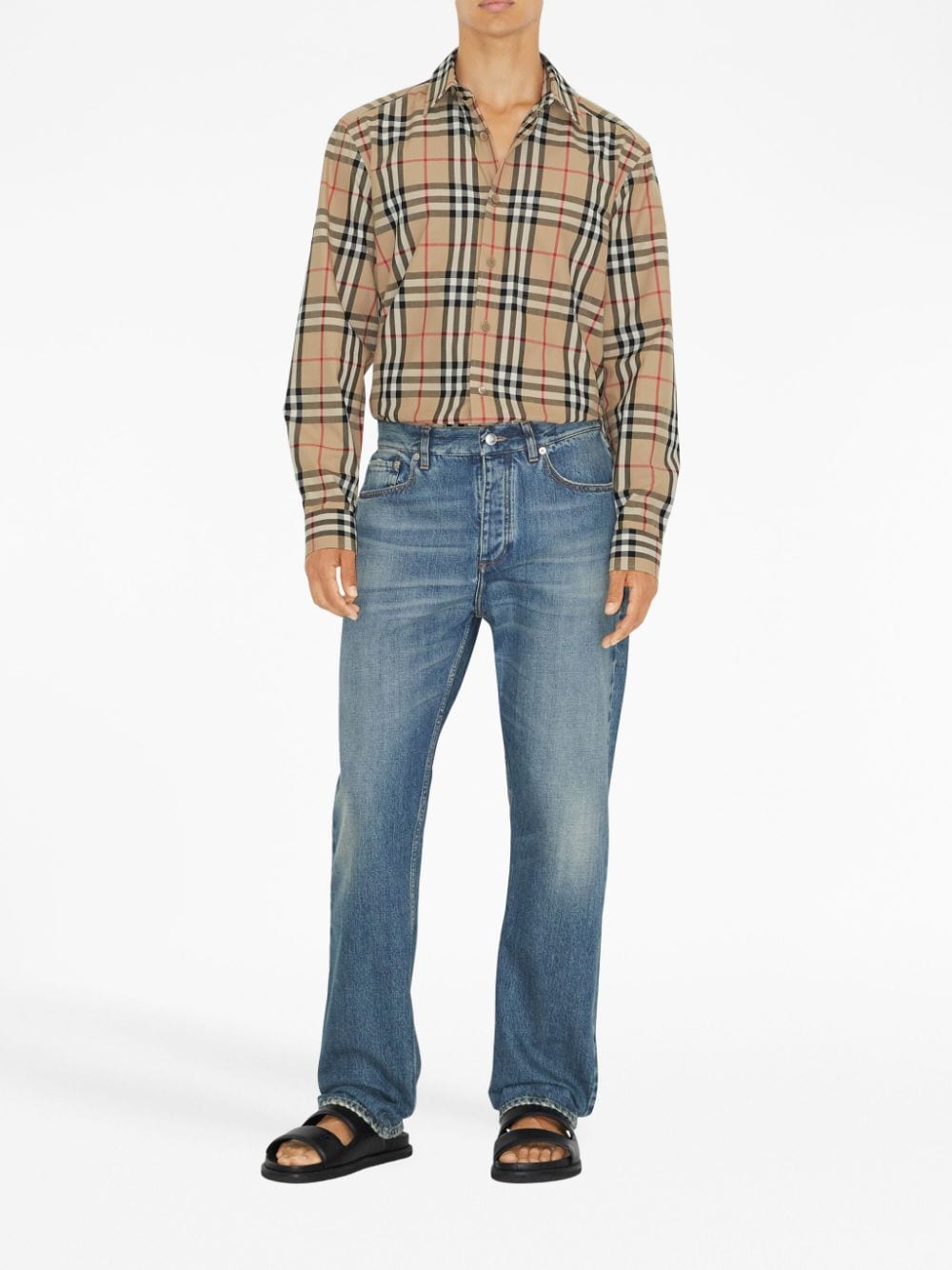 BURBERRY Embroidered Poplin Shirt for Men