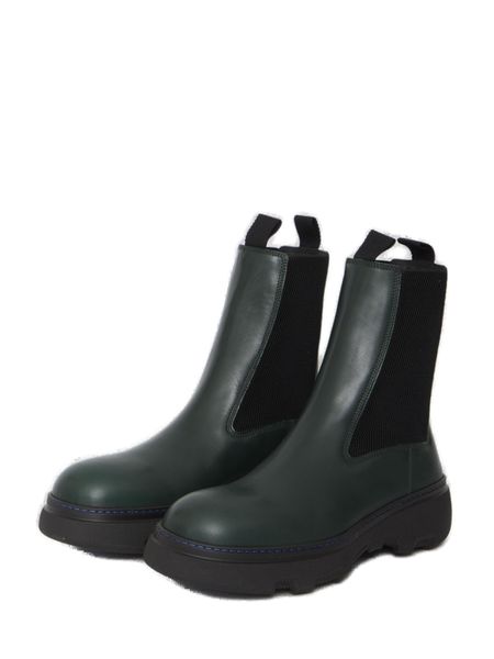 BURBERRY Leather Chelsea Slip-Ons