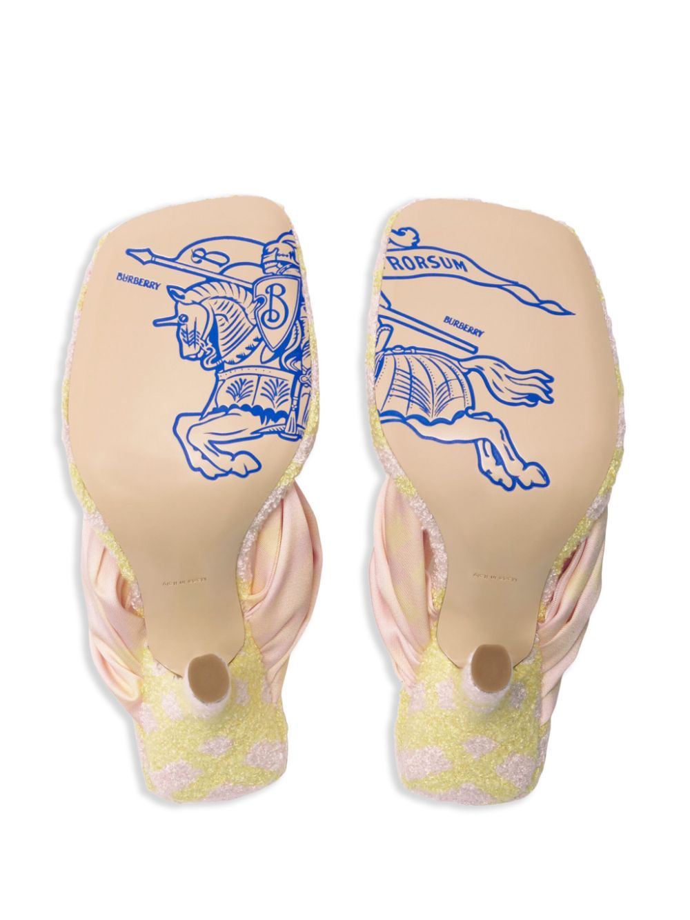 BURBERRY 105MM High Heels with Check Print and Shearling Lining
