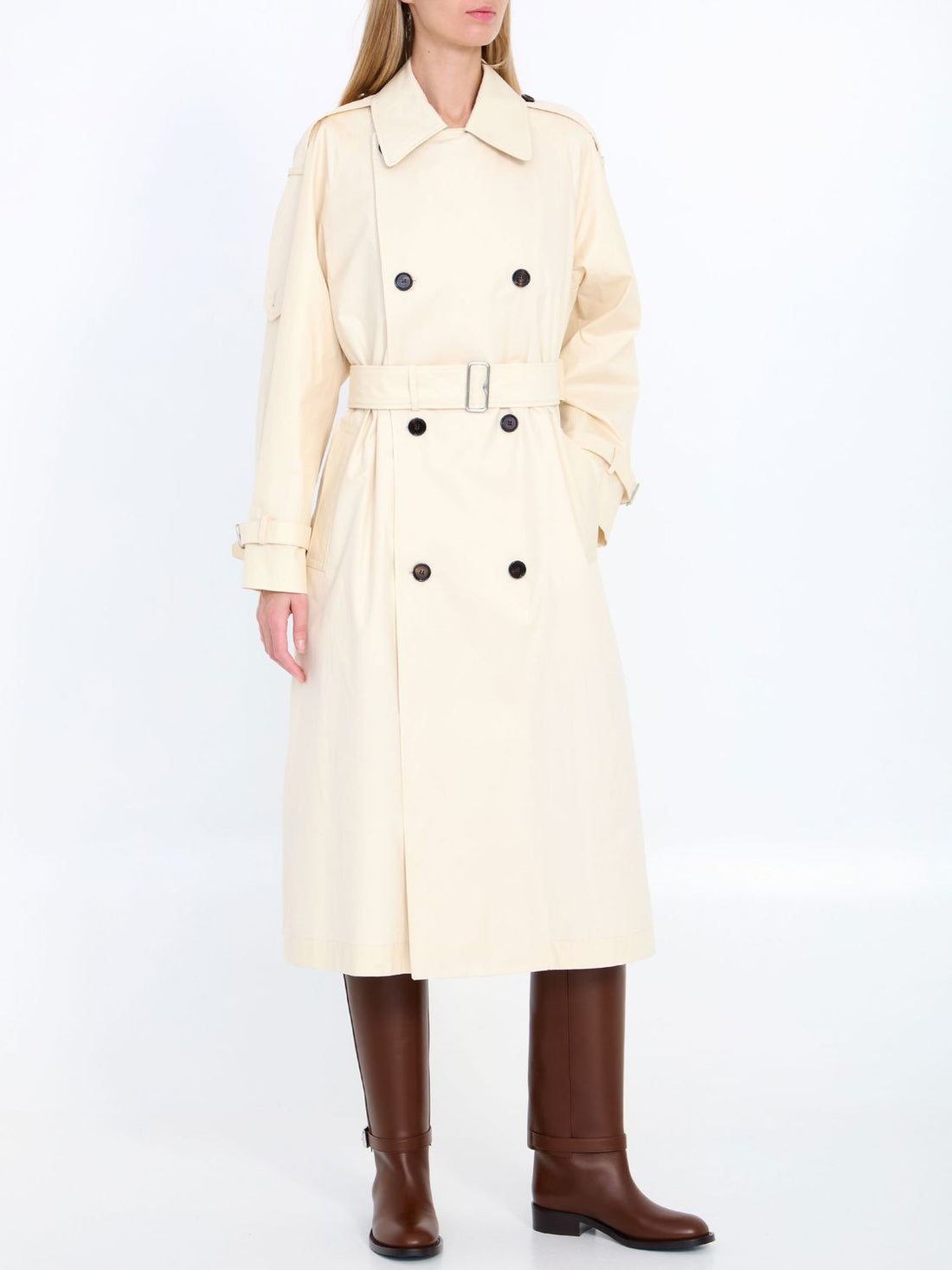 BURBERRY Gabardine Trench Jacket for Women - FW24 Collection