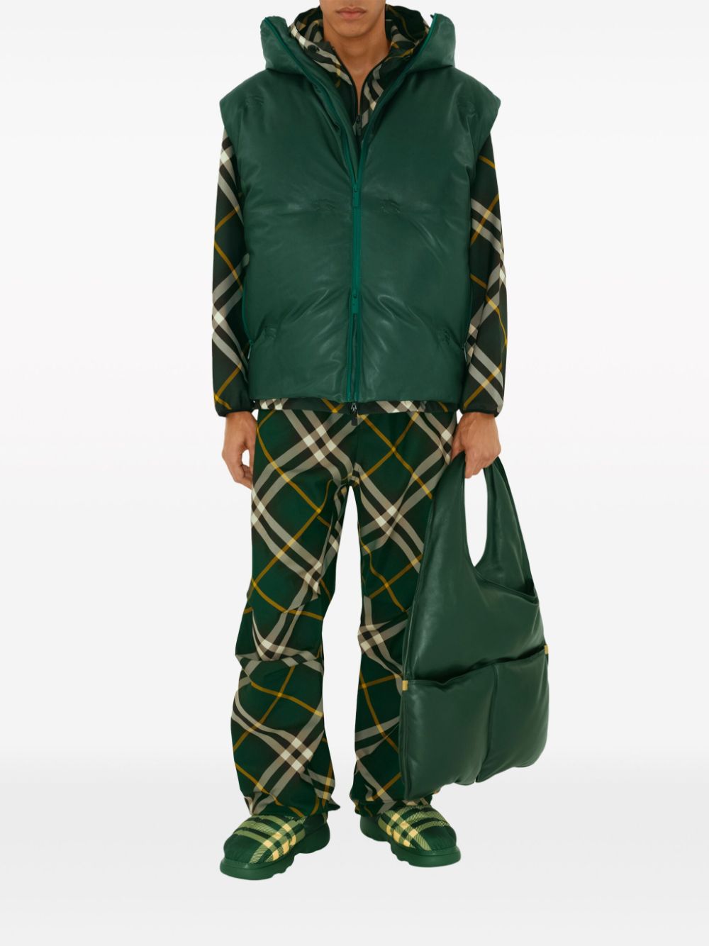 BURBERRY Embroidered Polyester Trousers for Men