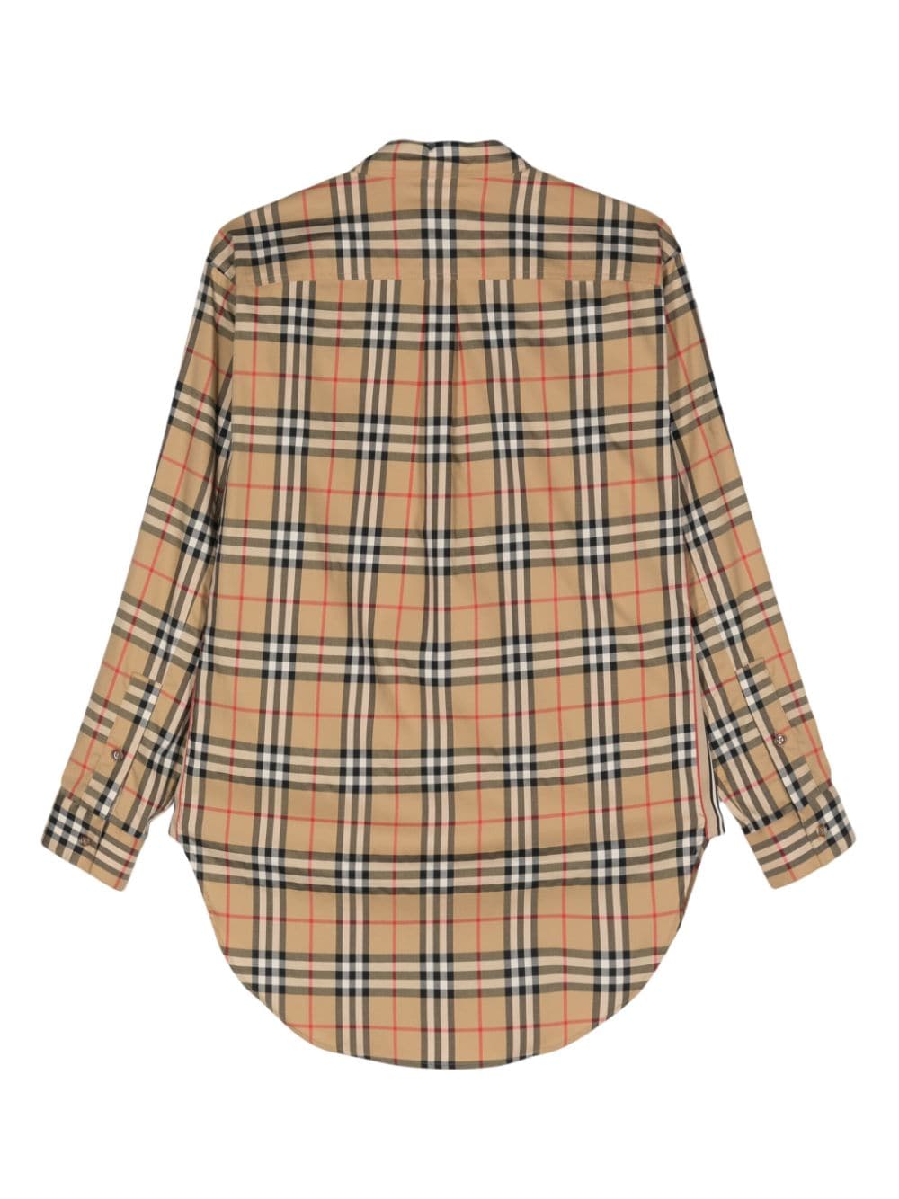 BURBERRY Embroidered Stretch Cotton Shirt for Women - FW25 Edition